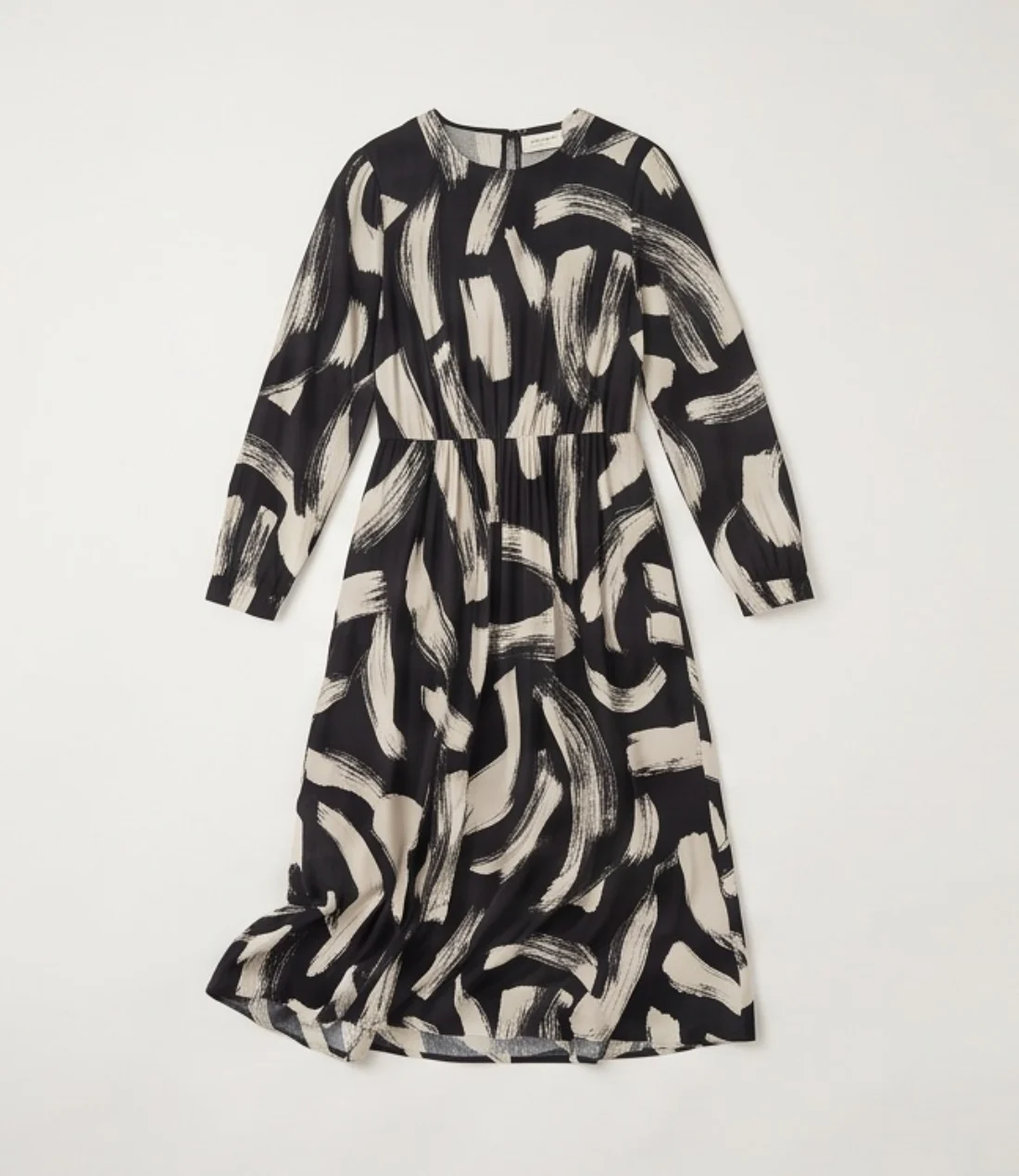 Brushstroke print dress, original photo